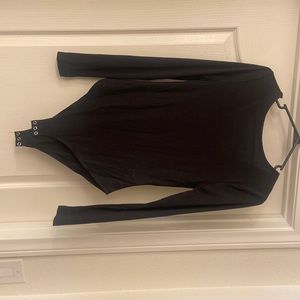 Victoria Scoop ribbed bodysuit